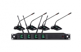 麒麟方图无线会议套装1-4鹅颈T2-WE401